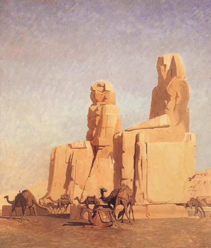 Jean Leon Gerome The Colossi of Thebes Memnon and Sesostris oil painting image